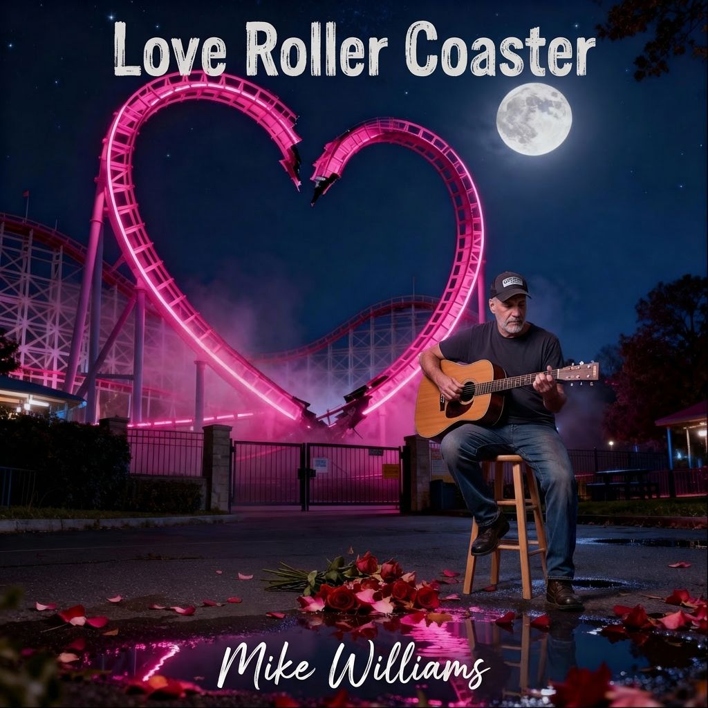 Love Roller Coaster Album Artwork by Mike Williams